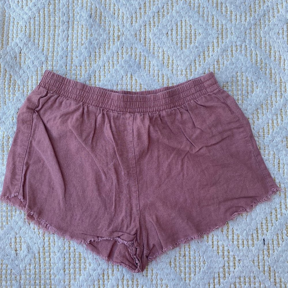 Pink Flowy Shorts